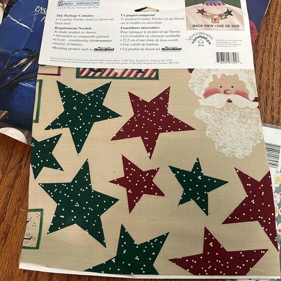 Daisy Kingdom Isabelle & Ginger Girl Doll Kits + patches & Iron On Transfer new - Picture 7 of 9